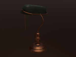library lamp 3D-Modell