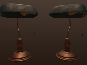 library lamp 3D-Modell