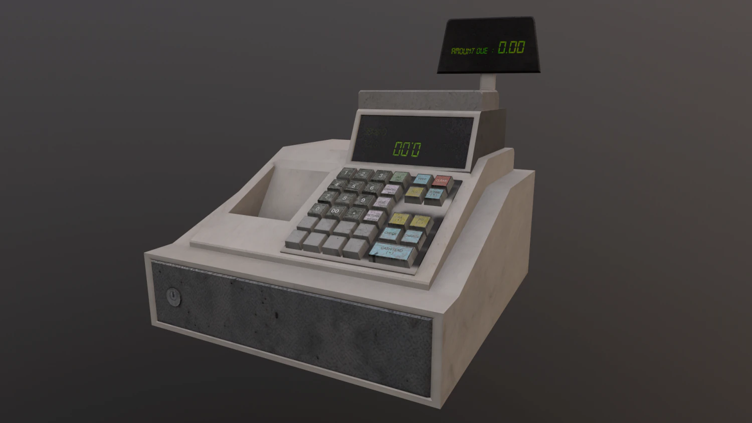 cash register 3D Model .c4d .max .obj .3ds .fbx .stl .blend