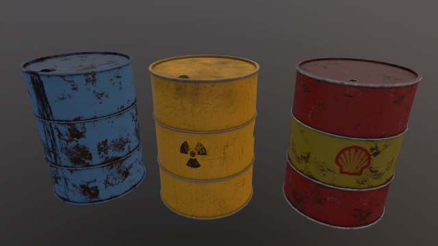 barrels 3D 模型 .c4d .max .obj .3ds .fbx .stl .blend 