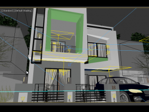 mv-i modern house 3D मॉडल