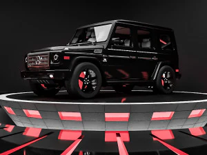 mercedes g-class hitam Model 3D