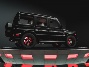 mercedes g-class black 3D मॉडल