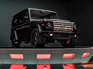 mercedes g-class black 3D मॉडल