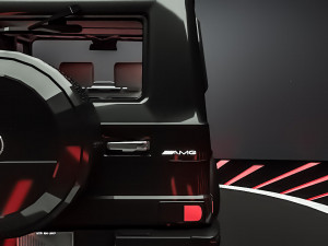 mercedes g-class black 3D मॉडल