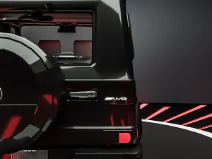 mercedes g-class black 3D Model