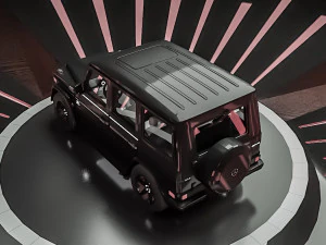mercedes g-class black 3D Model