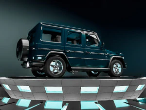 mercedes g-class -blue- 3D Model