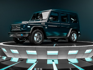 mercedes g-class -blue- 3D Модель