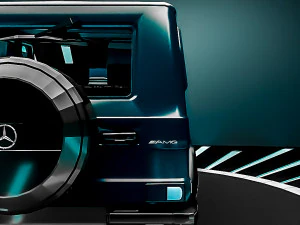 mercedes g-class -blue- 3D Model