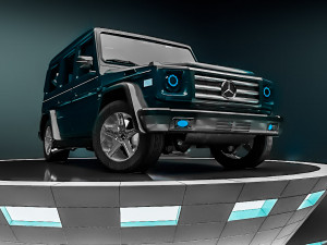 mercedes g-class -blue- 3D Модель