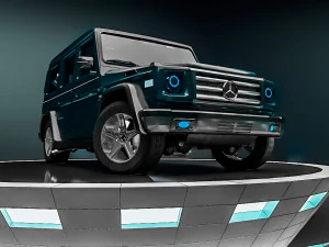mercedes g-class -blue- 3D Model
