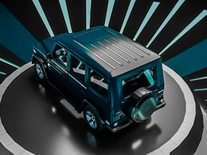 mercedes g-class -blue- 3D Model