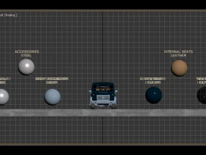 mercedes g-class -blue- 3D Model