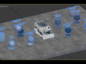mercedes g-class -blue- 3D Модель