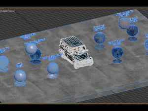 mercedes g-class -blue- 3D Model