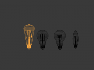 lightbulbset 3D मॉडल