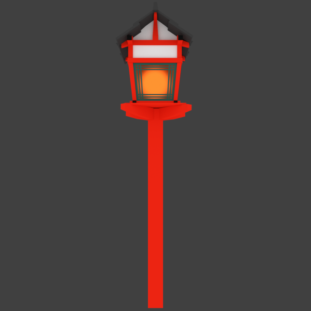 lowpoly lantern 3D मॉडल .c4d .max .obj .3ds .fbx .stl .blend 