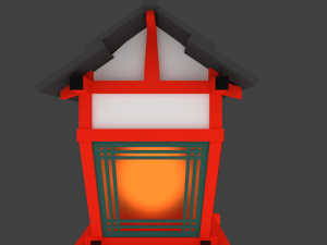 lowpoly lantern 3D मॉडल