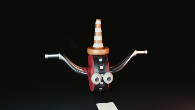 wheelie character 3D Model .c4d .max .obj .3ds .fbx .stl .blend 