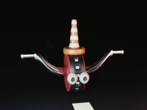 wheelie character 3D Model