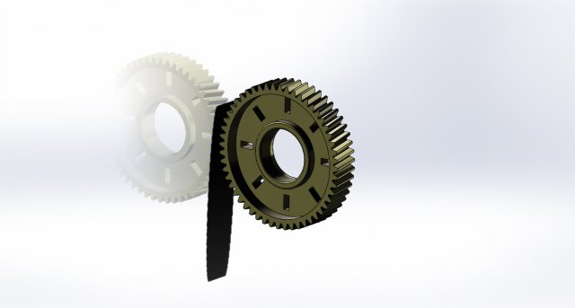 power window gear 3D Model .c4d .max .obj .3ds .fbx .stl .blend