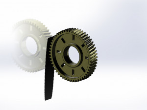 power window gear 3D 模型