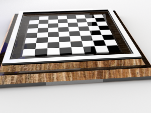 chess c - tablero de ajedrez c 3D 모델