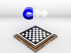chess c - tablero de ajedrez c 3D Model