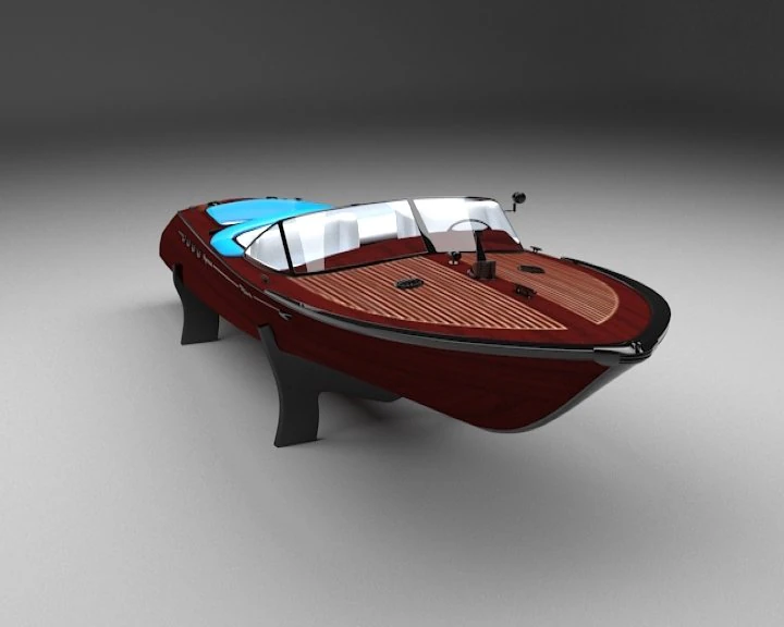 riva aquarama 1970 3D Model .c4d .max .obj .3ds .fbx .stl .blend