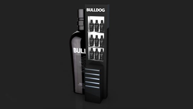 bulldog london dry gin 3D मॉडल .c4d .max .obj .3ds .fbx .stl .blend 