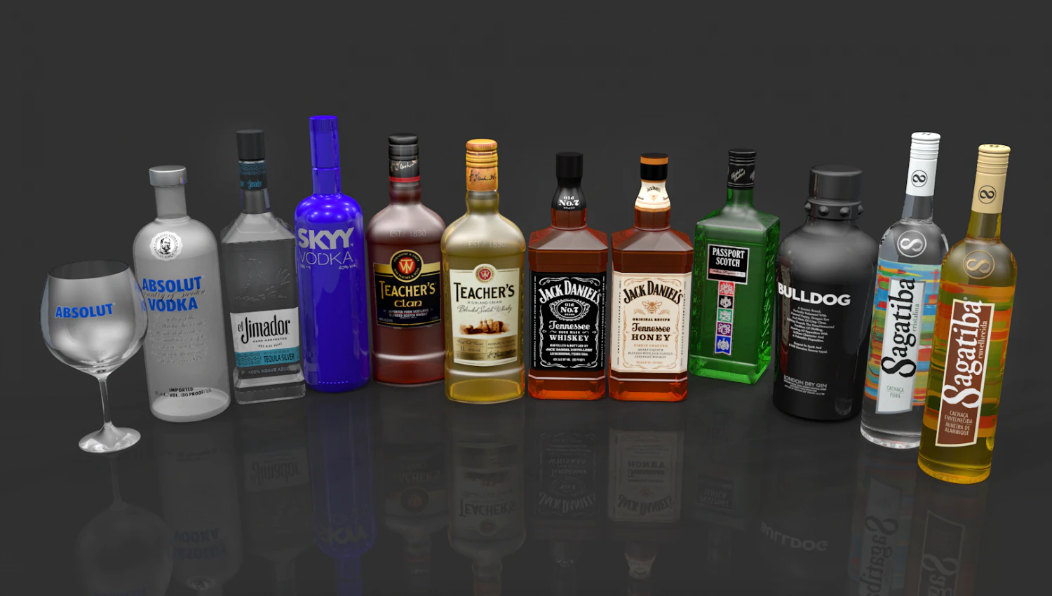 drinks 3D Model .c4d .max .obj .3ds .fbx .stl .blend 