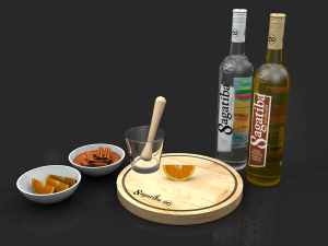 sagatiba - alcoholic beverage 3D Model