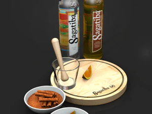 sagatiba - alcoholic beverage 3D Model