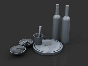 sagatiba - alcoholic beverage 3D Model