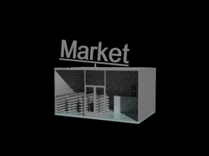 market 3D मॉडल