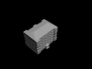 apartment house 3D मॉडल