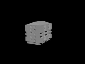 apartment house 3D मॉडल