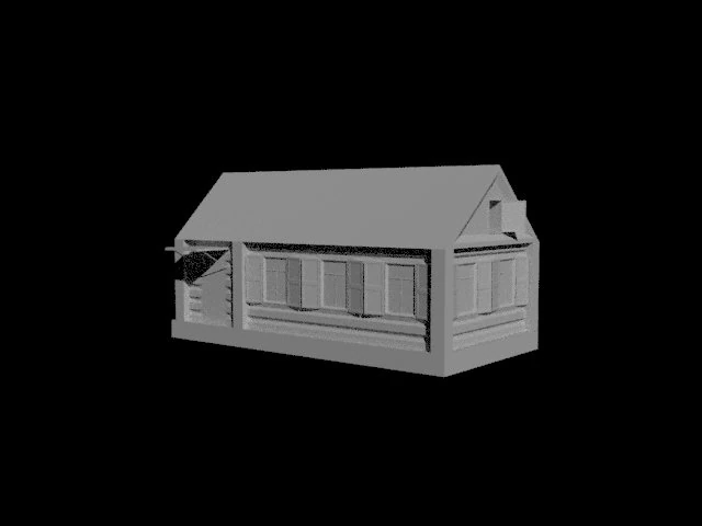 old house 3D Model .c4d .max .obj .3ds .fbx .stl .blend 