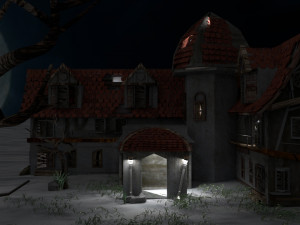 haunted house 3D मॉडल