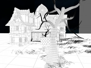 haunted house 3D मॉडल