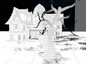 haunted house 3D Model