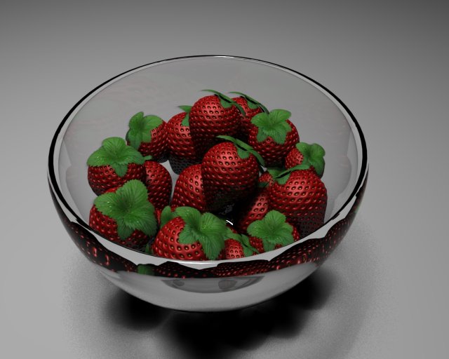 fruit bowle 3D Model .c4d .max .obj .3ds .fbx .stl .blend 