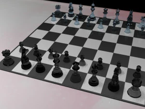 チェス 3Dモデル