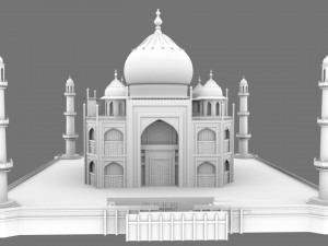 taj mahal 3D मॉडल
