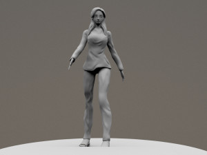girl 3D मॉडल