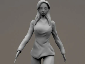 garota Modelo 3D