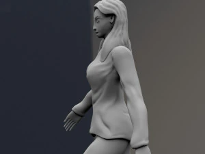 garota Modelo 3D