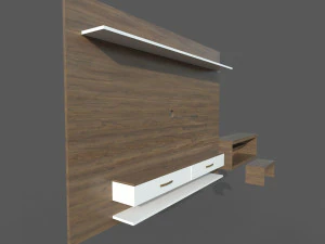 दूरदर्शन तिपाई 3D मॉडल