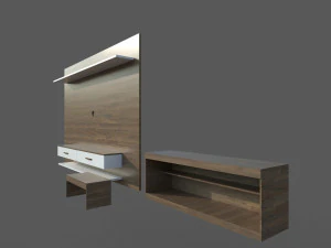 दूरदर्शन तिपाई 3D मॉडल